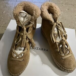 Altuzarra Beige Suede Winter Boots